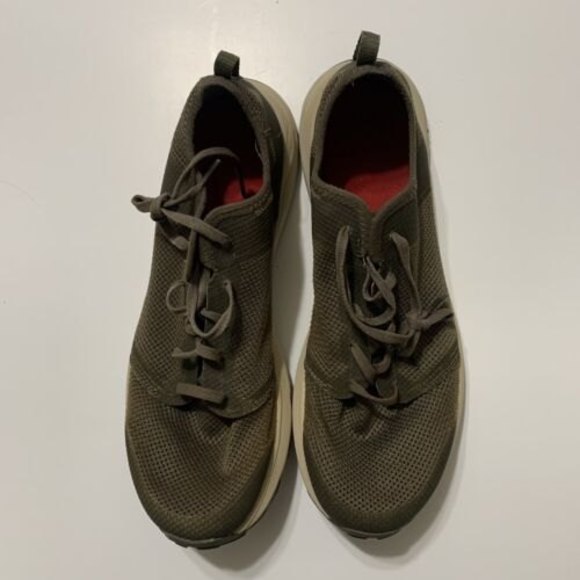 The North Face Litewave Flow Lace Hiking Shoe Olive Green Mesh Size 11.5 - Picture 2 of 10